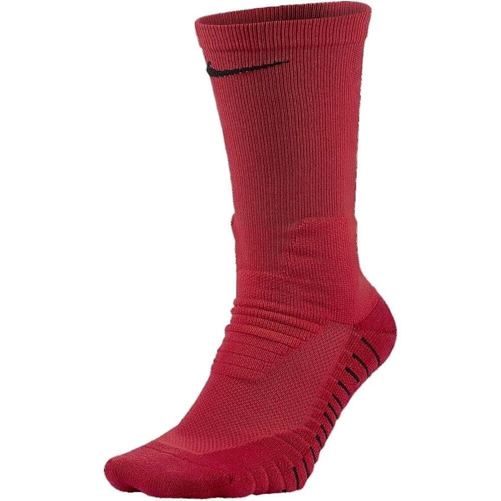 Nike Vapor Dri-Fit Football Crew Sock Burgundy SX5698-677 Lg Men 8-12 WMN 10-13